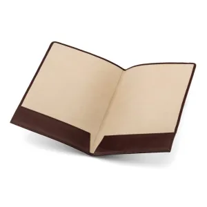 Simple Leather Document Folder - Dark Tan