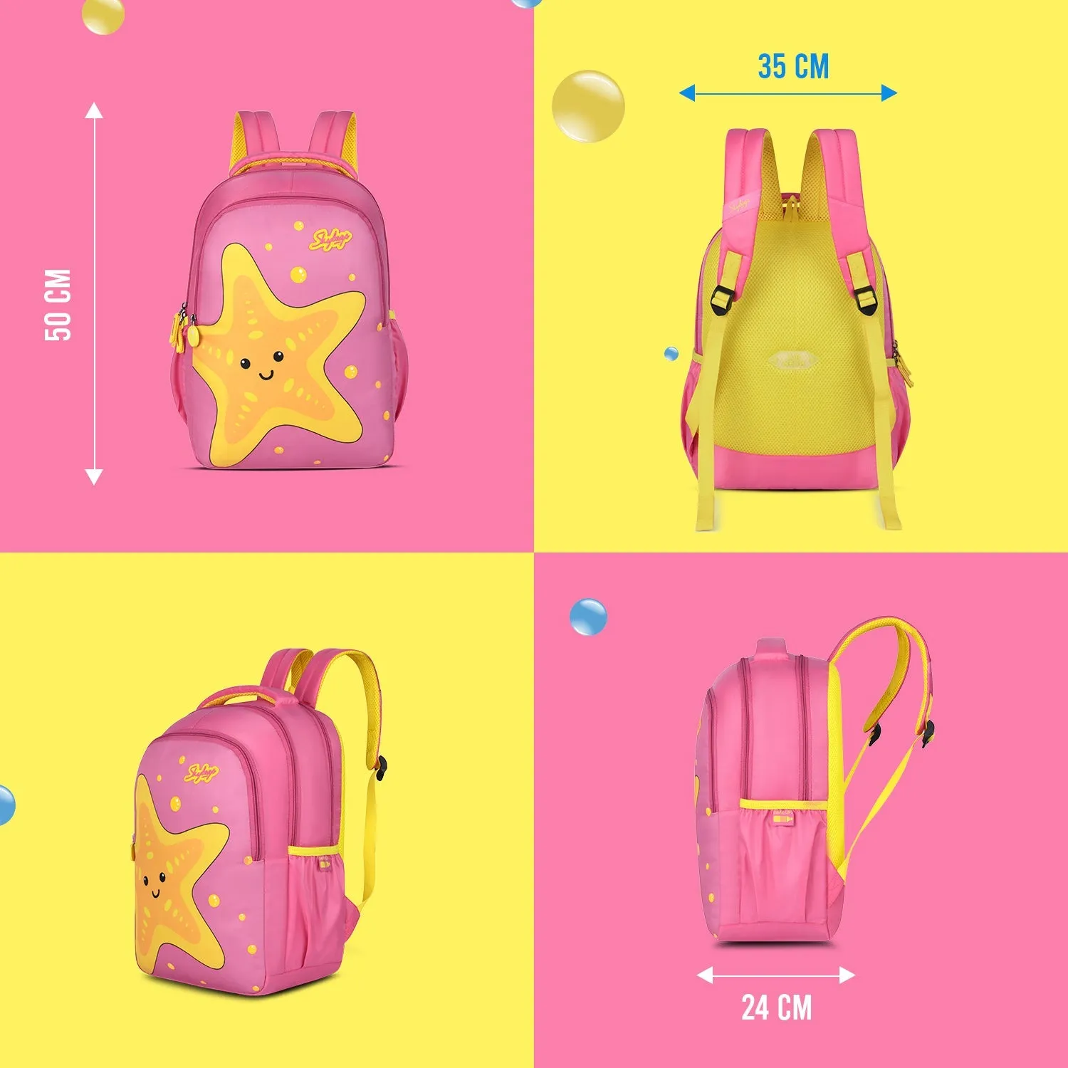 Skybags BUDDY 01 SCBP STARFISH PINK