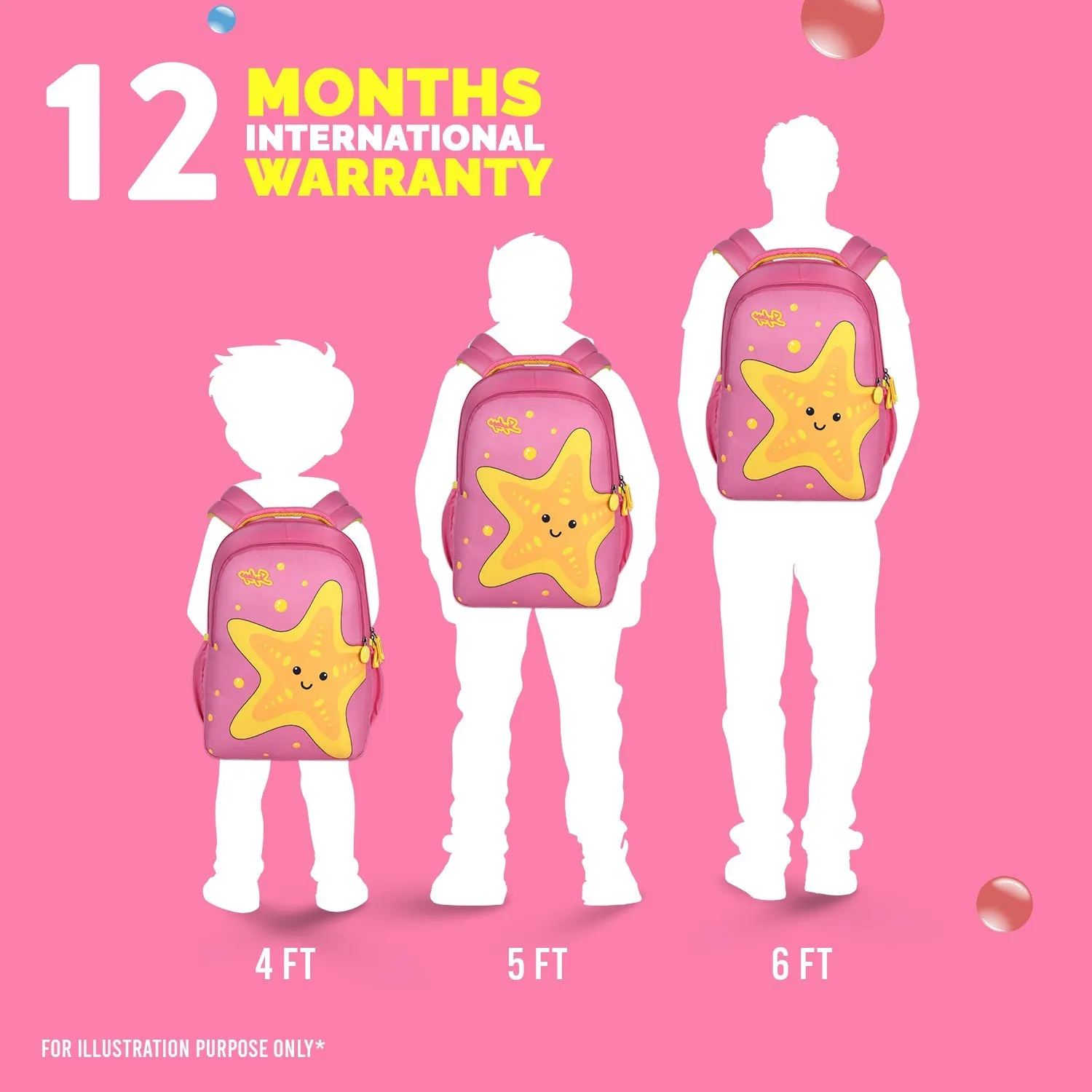 Skybags BUDDY 01 SCBP STARFISH PINK