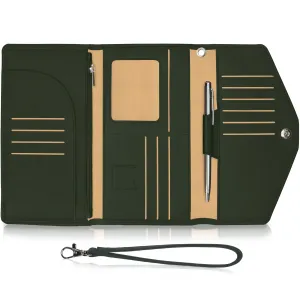 Slim Travel Wallet - Olive Green