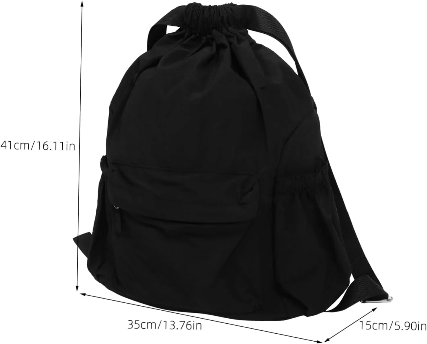 Small Drawstring Backpack Gym Drawstring Bag Women's Shoulder Bag Shopping Volleyball Oxford Fabric