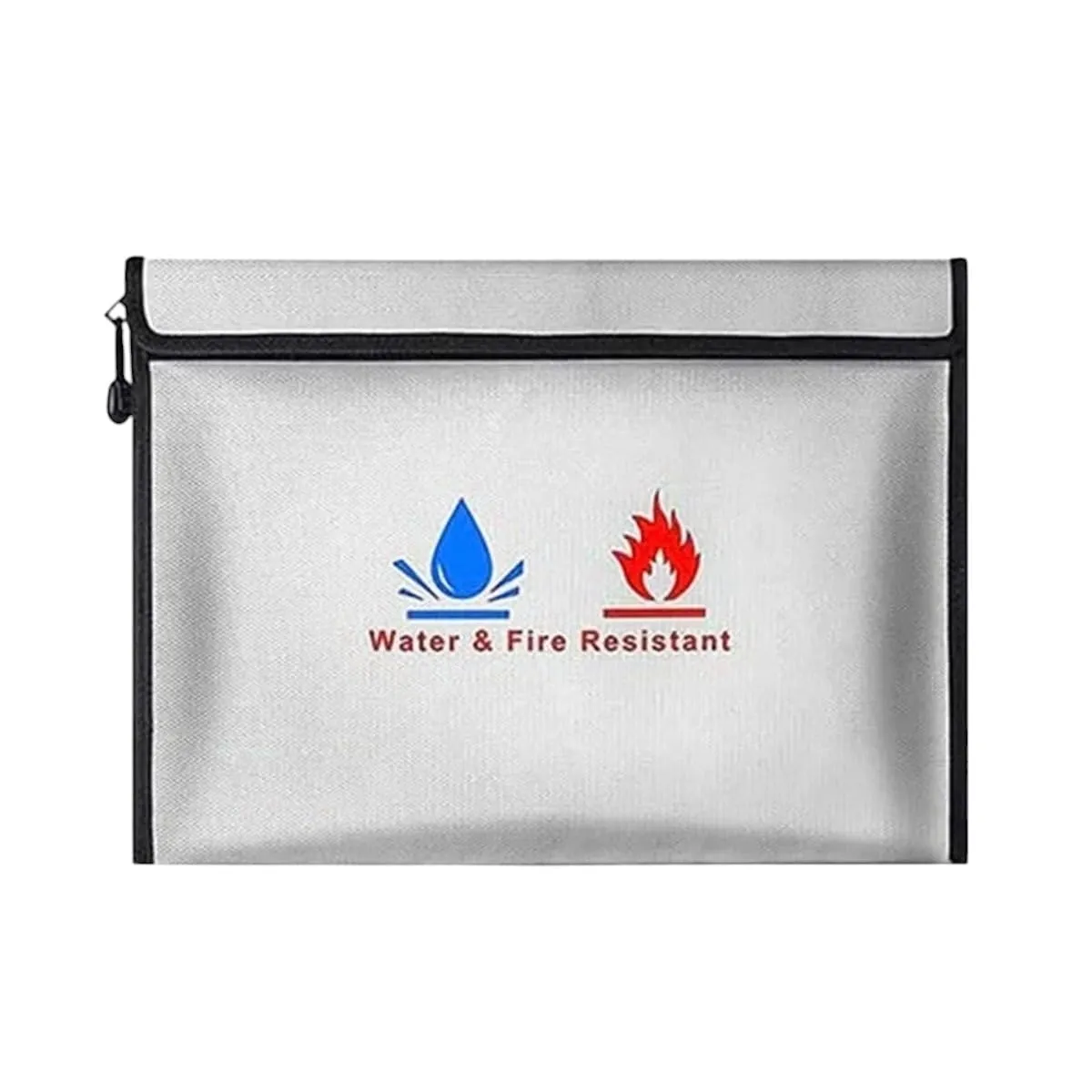 Small Horizontal Firfireproof Document Bag, Fireproof Waterproof Money Bag File with Zipper for Cash, Important Documents Valuables New 2025 High Reliable Electronic Component
