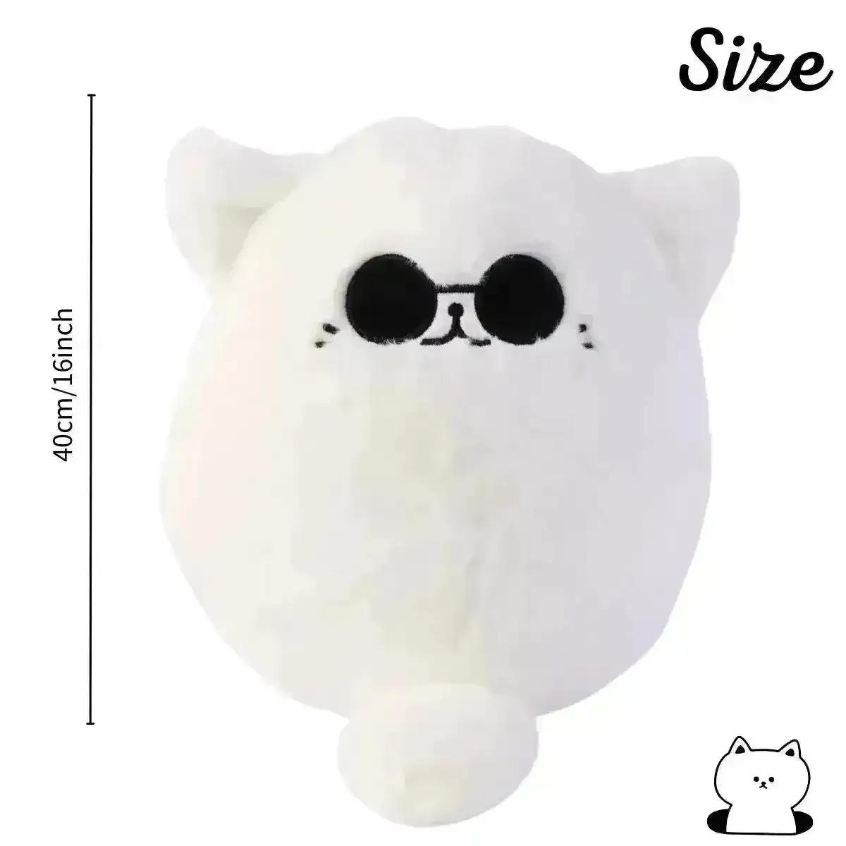 Soft Gojo Cat Plush Pillow (32 cm)