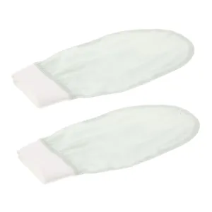 SOIMISS 2pcs Silk Exfoliating Mitts Scrubber Glove Facial Scrub Exfoliator Mitts for Smooth Bath Gloves Mud Scrubbing Design