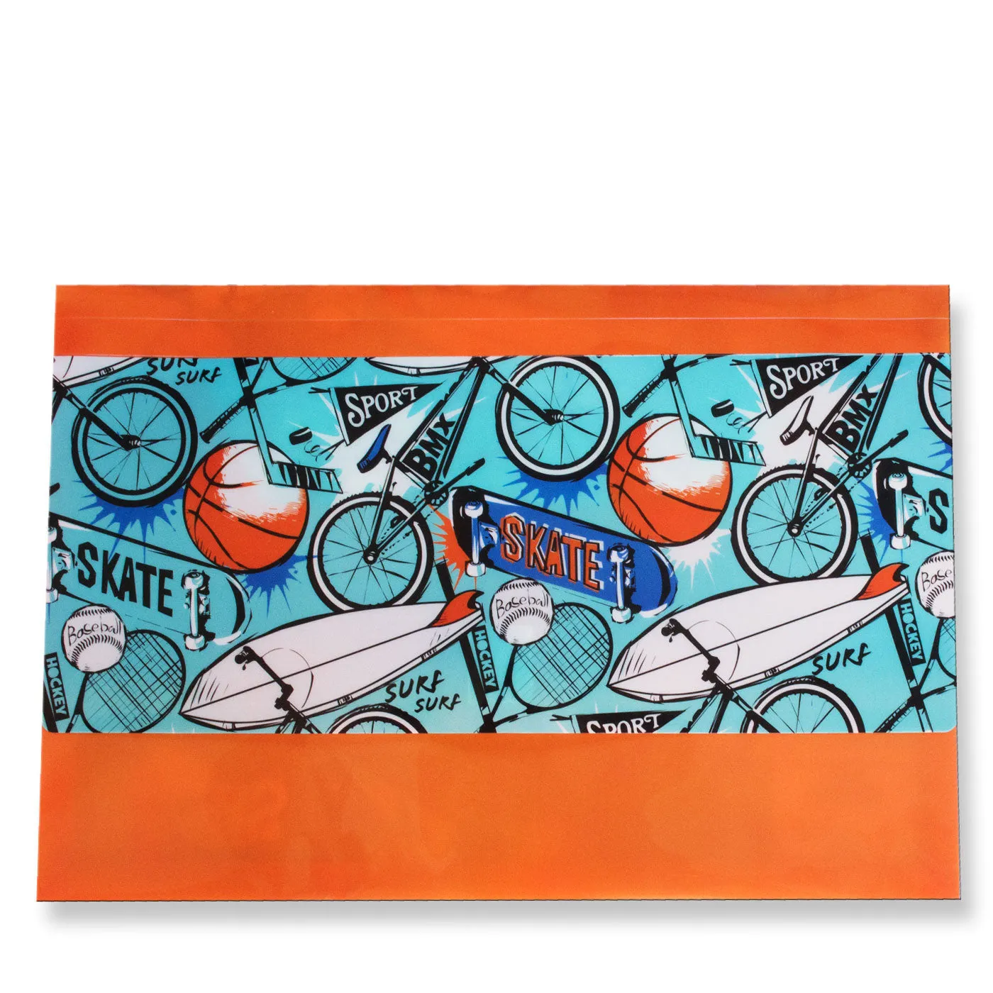 Spencil Document Wallet A4 Large Sports Craze