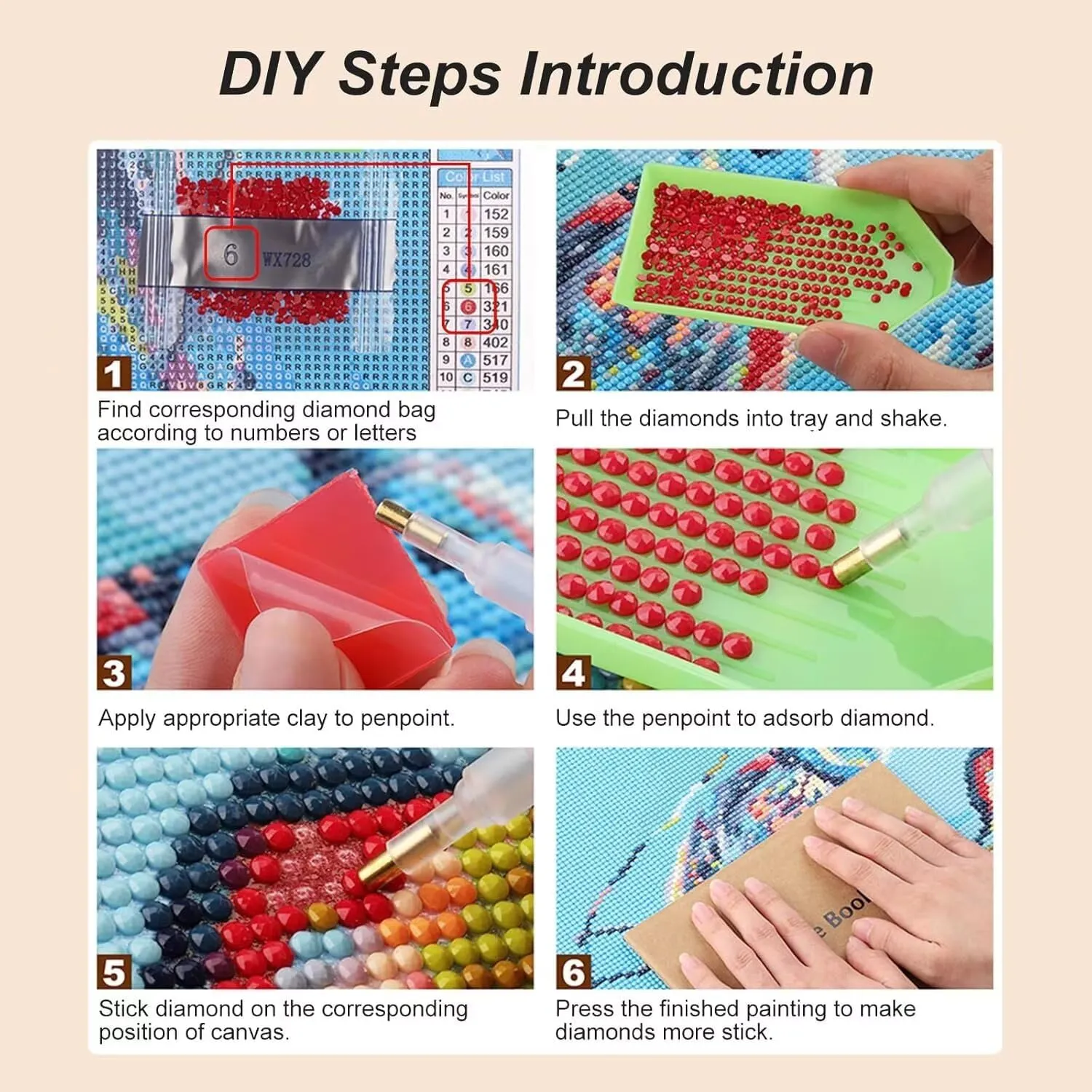 Spring Outing Diamond Painting Kits for Adults, DIY Round Diamond Art Kit 5D Full Drill Diamond Painting Kit, 16 X 16 Inch
