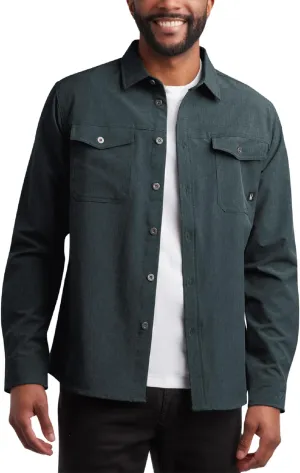 Spyder Mens Long Sleeve Button Down Shirts - Tech Performance Casual Collared Untucked Dress Shirts for Men (Sizes: S-XXL)