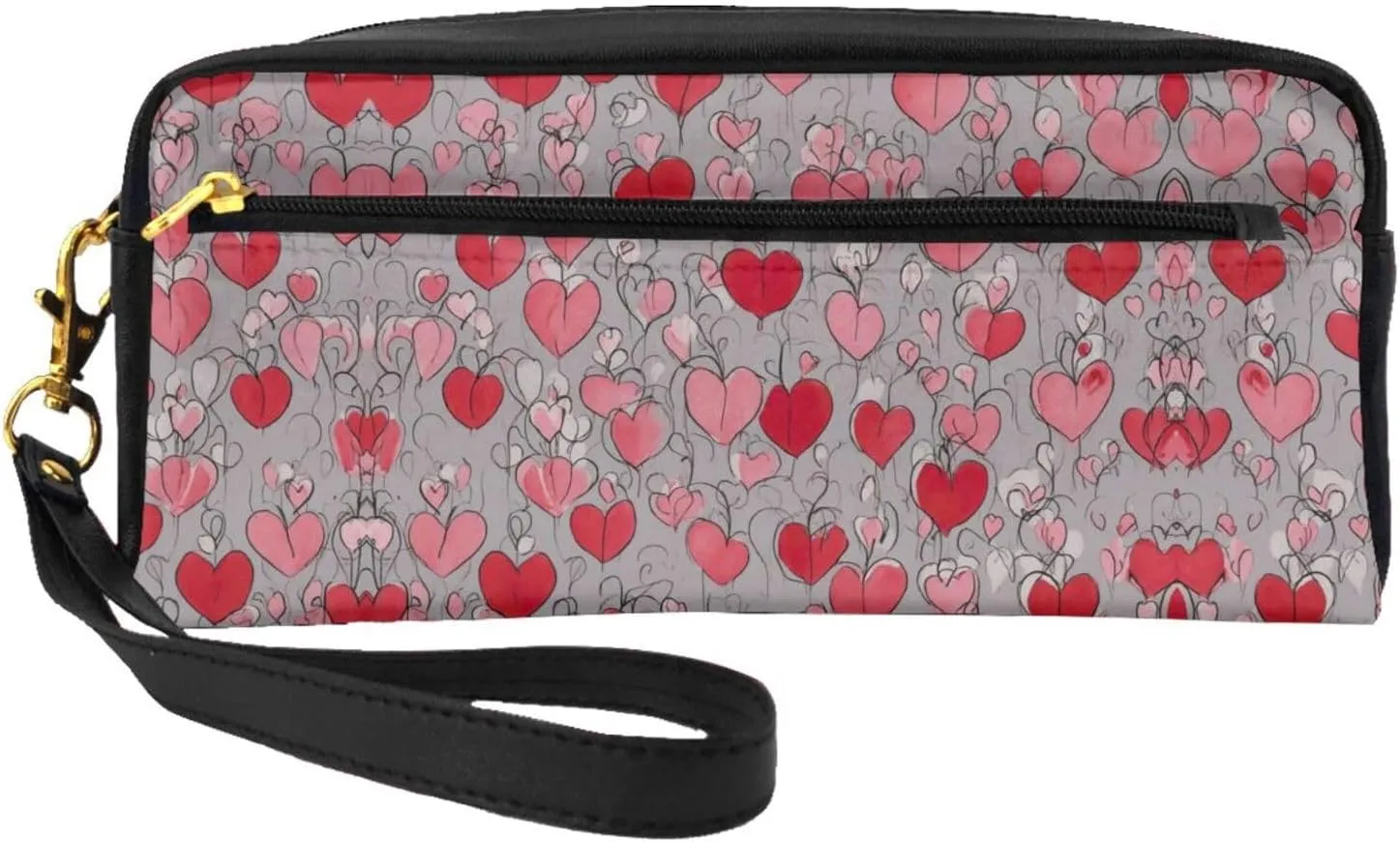 SSIMOO Gay Pride Rainbow Print Travel Makeup Bag For On-The-Go Style For Storing Cosmetics And Beauty Essentials