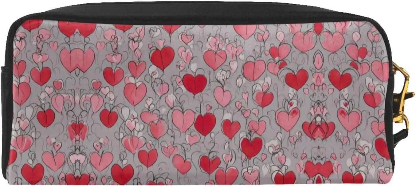 SSIMOO Gay Pride Rainbow Print Travel Makeup Bag For On-The-Go Style For Storing Cosmetics And Beauty Essentials