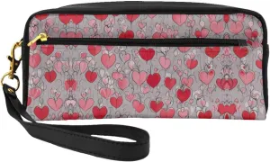 SSIMOO Gay Pride Rainbow Print Travel Makeup Bag For On-The-Go Style For Storing Cosmetics And Beauty Essentials