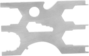 Stainless Steel Scuba Diving Multi Tool Kit with Regulator Credit Card Repair Equipment for Underwater Adventures and Quick Fixes, Geometric Design, Compact and Lightweight,