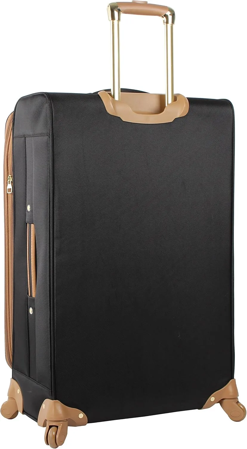 Steve Madden Unisex-Adult (Luggage only) Spinner, Harlo Black, One Size