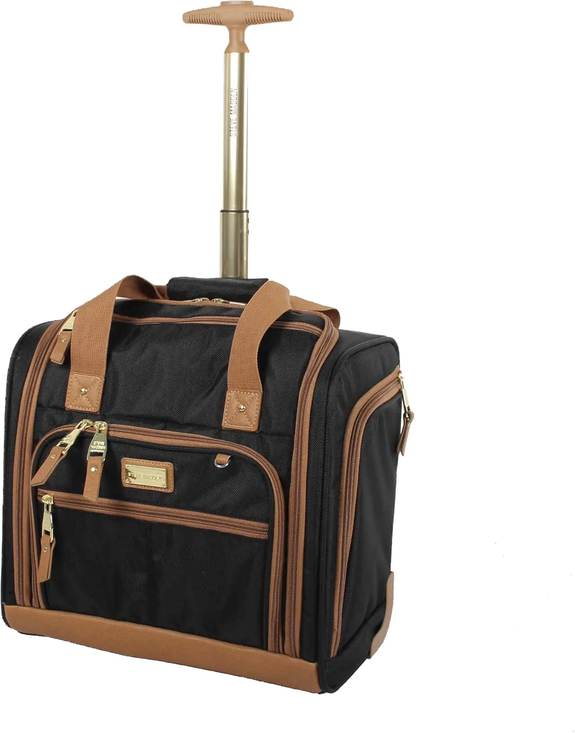 Steve Madden Unisex-Adult (Luggage only) Spinner, Harlo Black, One Size