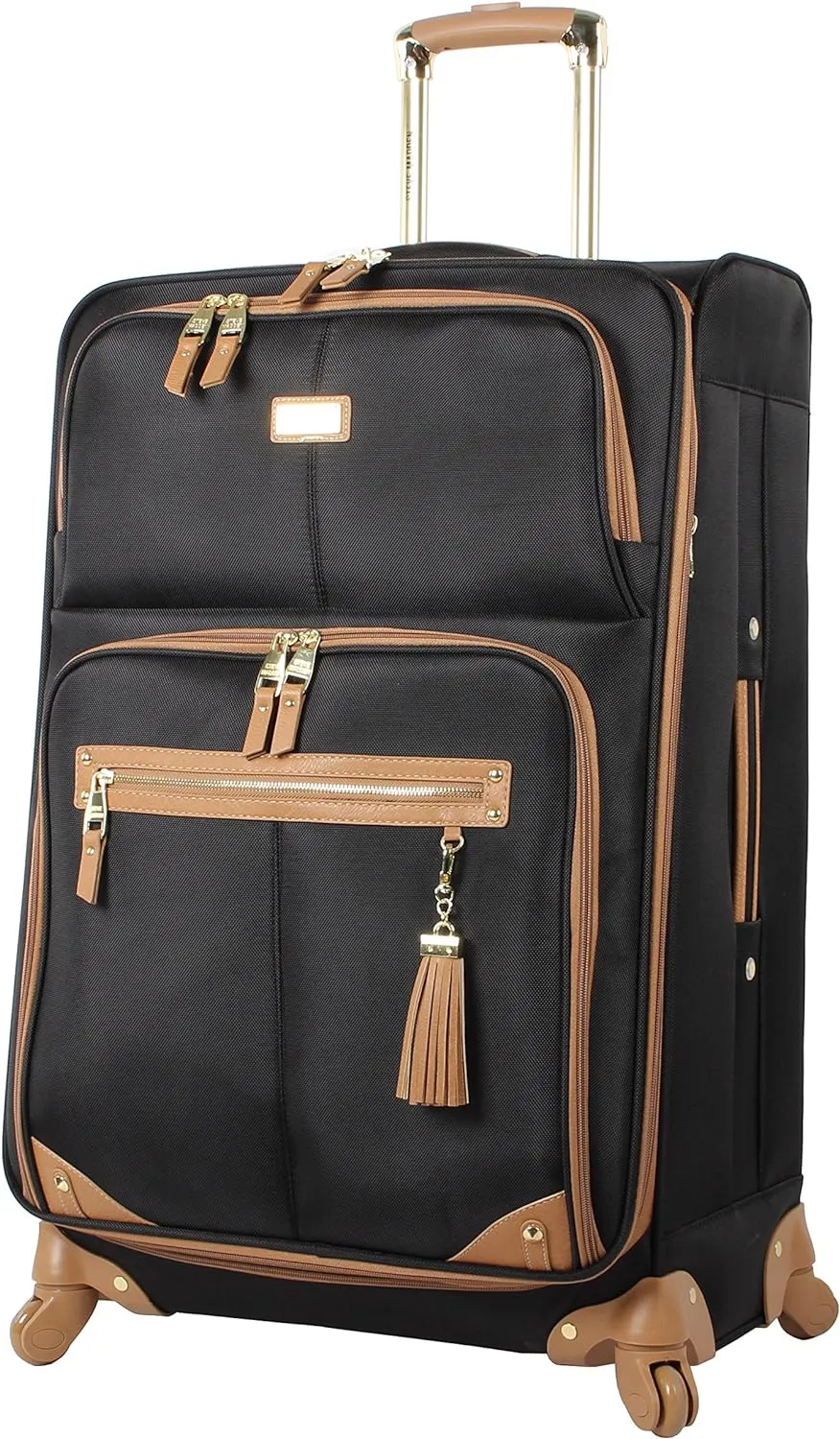 Steve Madden Unisex-Adult (Luggage only) Spinner, Harlo Black, One Size