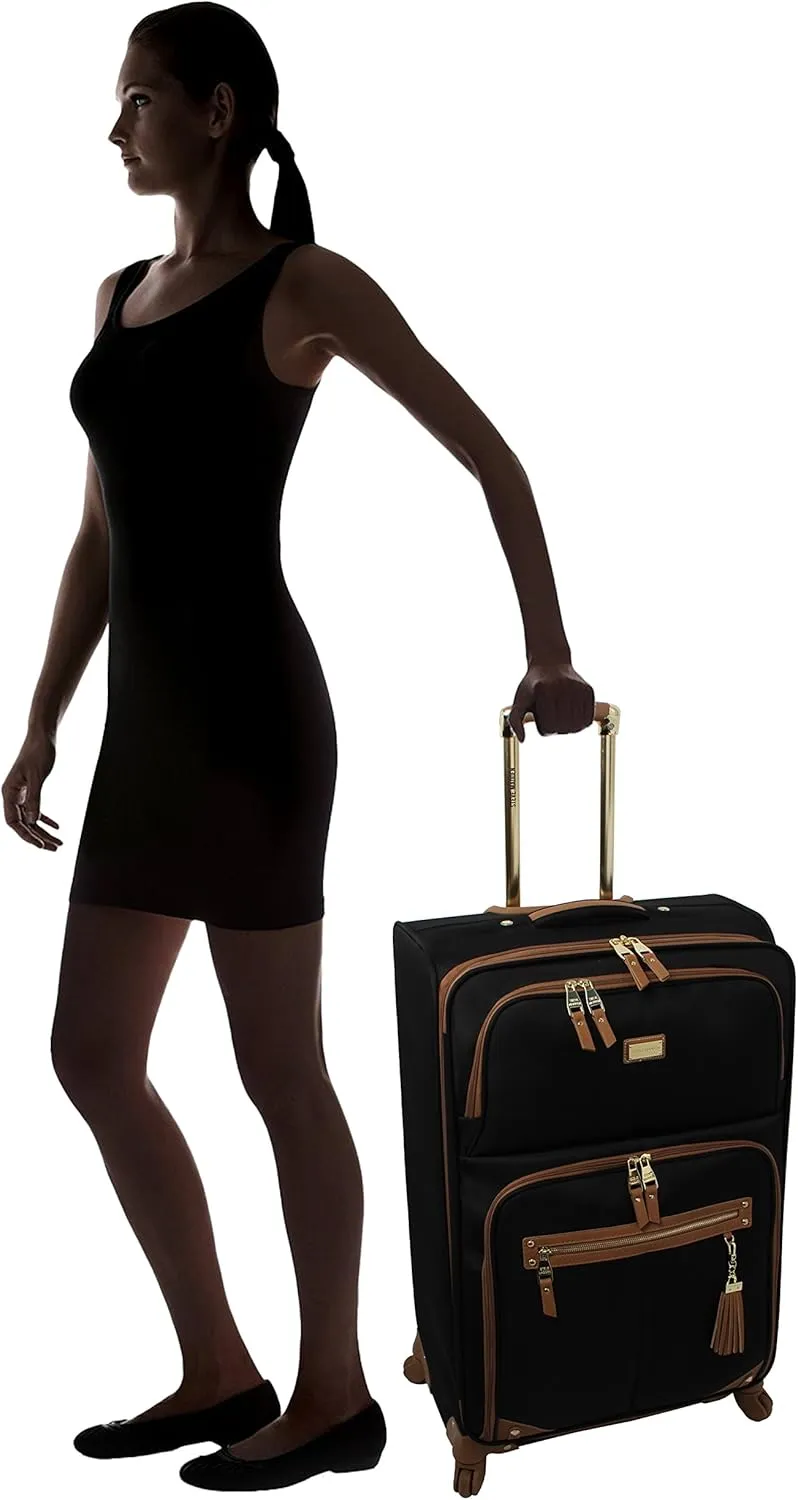 Steve Madden Unisex-Adult (Luggage only) Spinner, Harlo Black, One Size