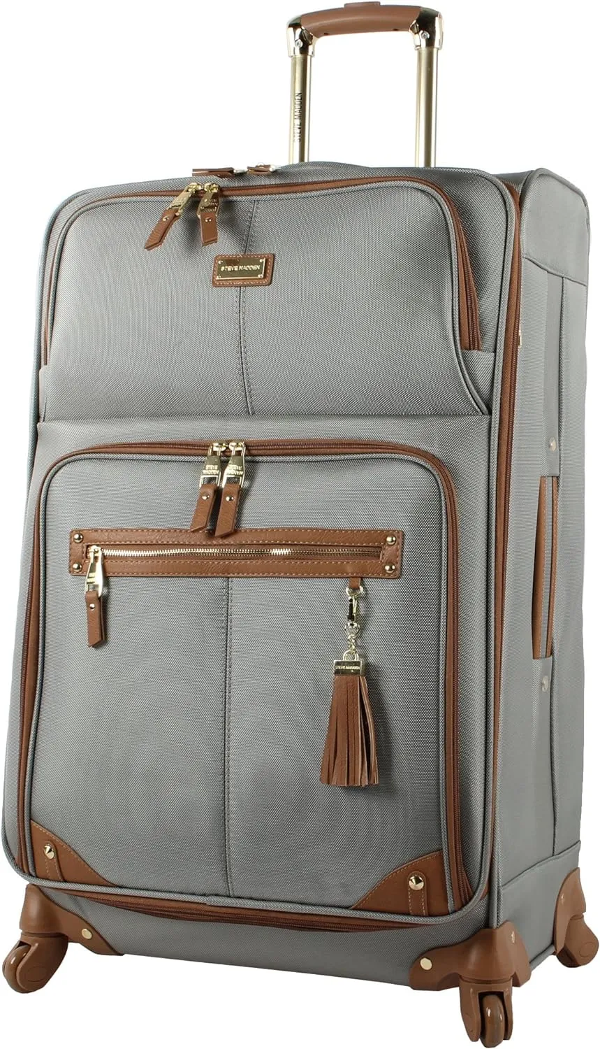 Steve Madden Unisex-Adult (Luggage only) Spinner, Harlo Gray, One Size