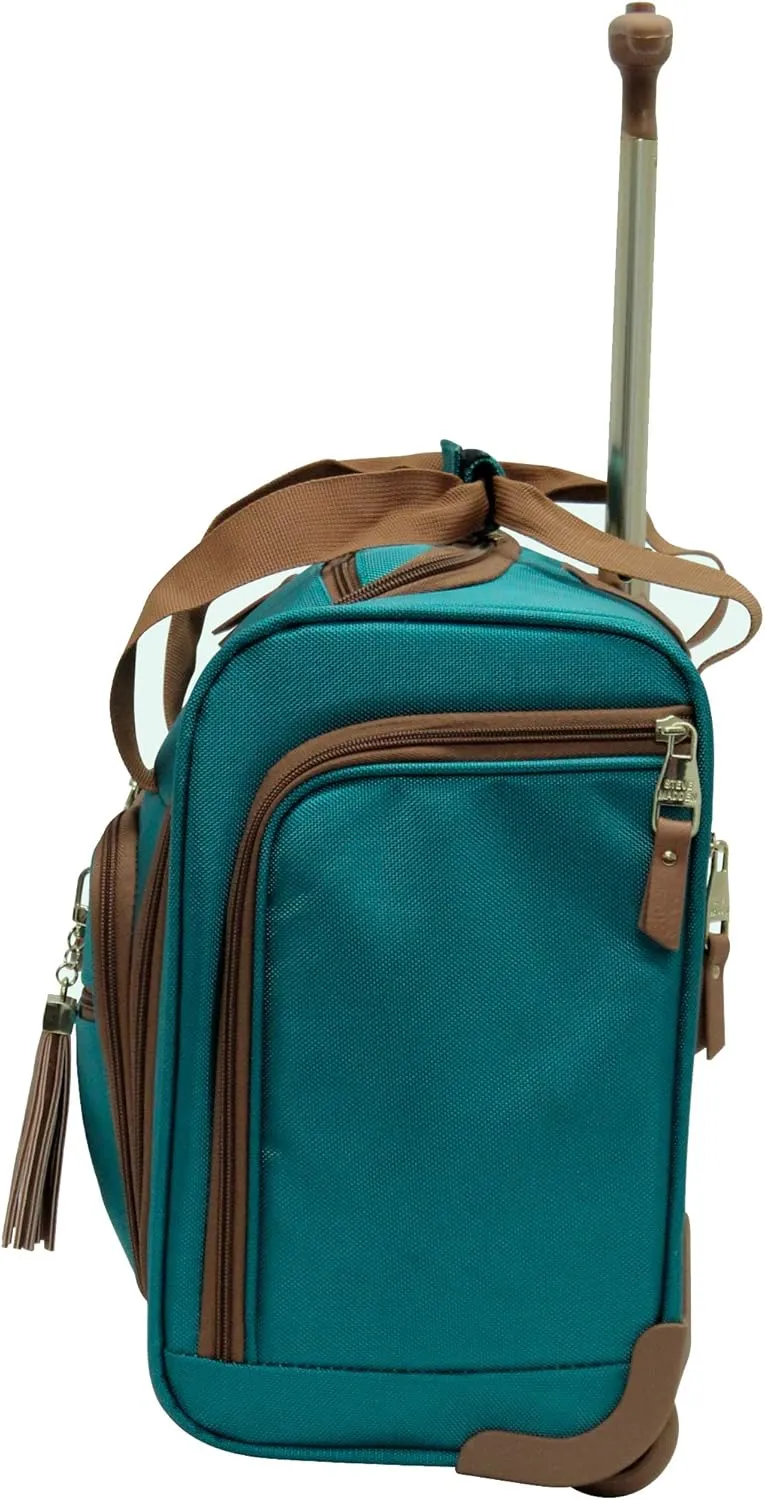 Steve Madden Unisex-Adult (Luggage only) Spinner, Harlo Teal Blue, One Size