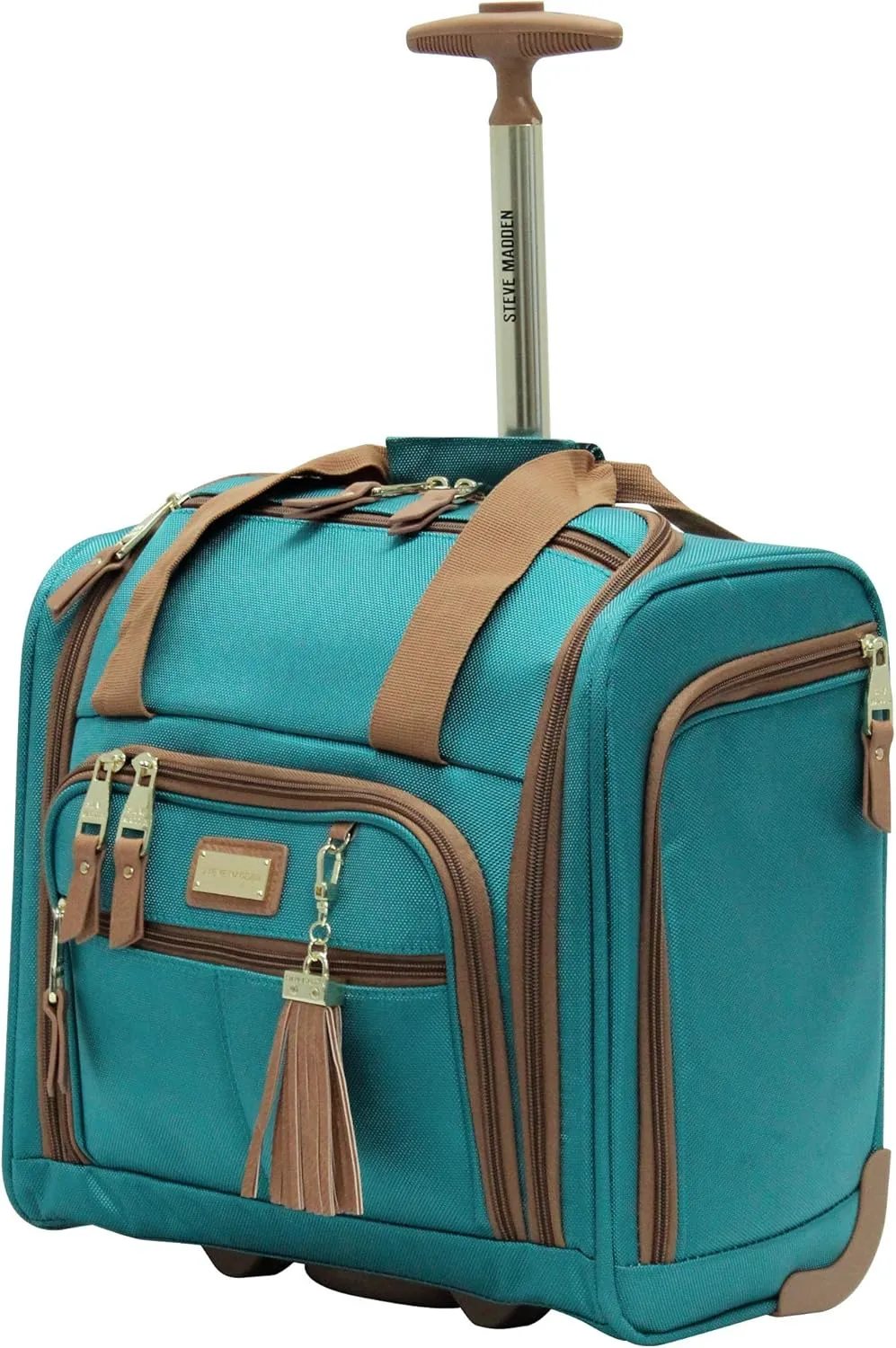 Steve Madden Unisex-Adult (Luggage only) Spinner, Harlo Teal Blue, One Size