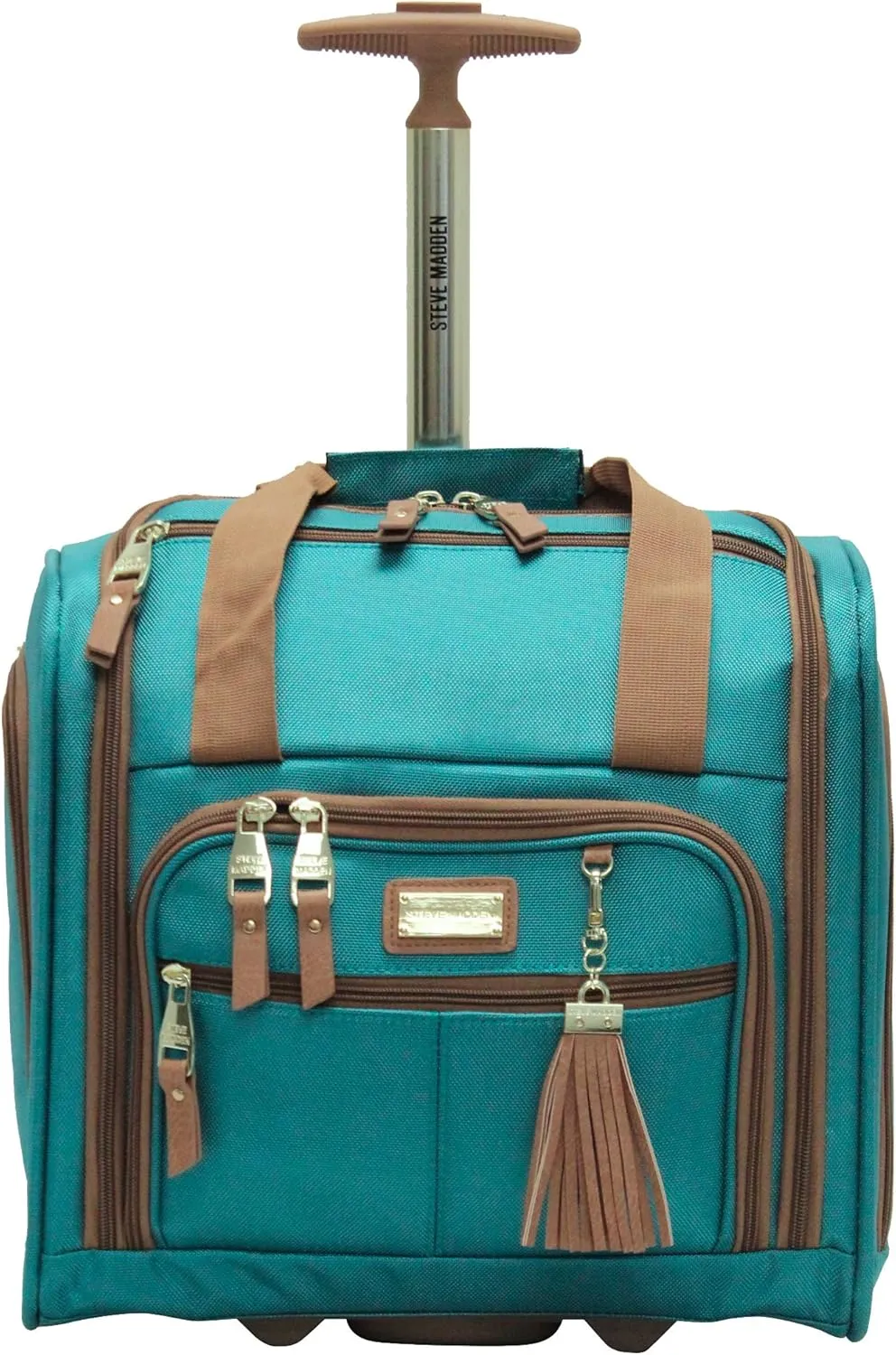 Steve Madden Unisex-Adult (Luggage only) Spinner, Harlo Teal Blue, One Size