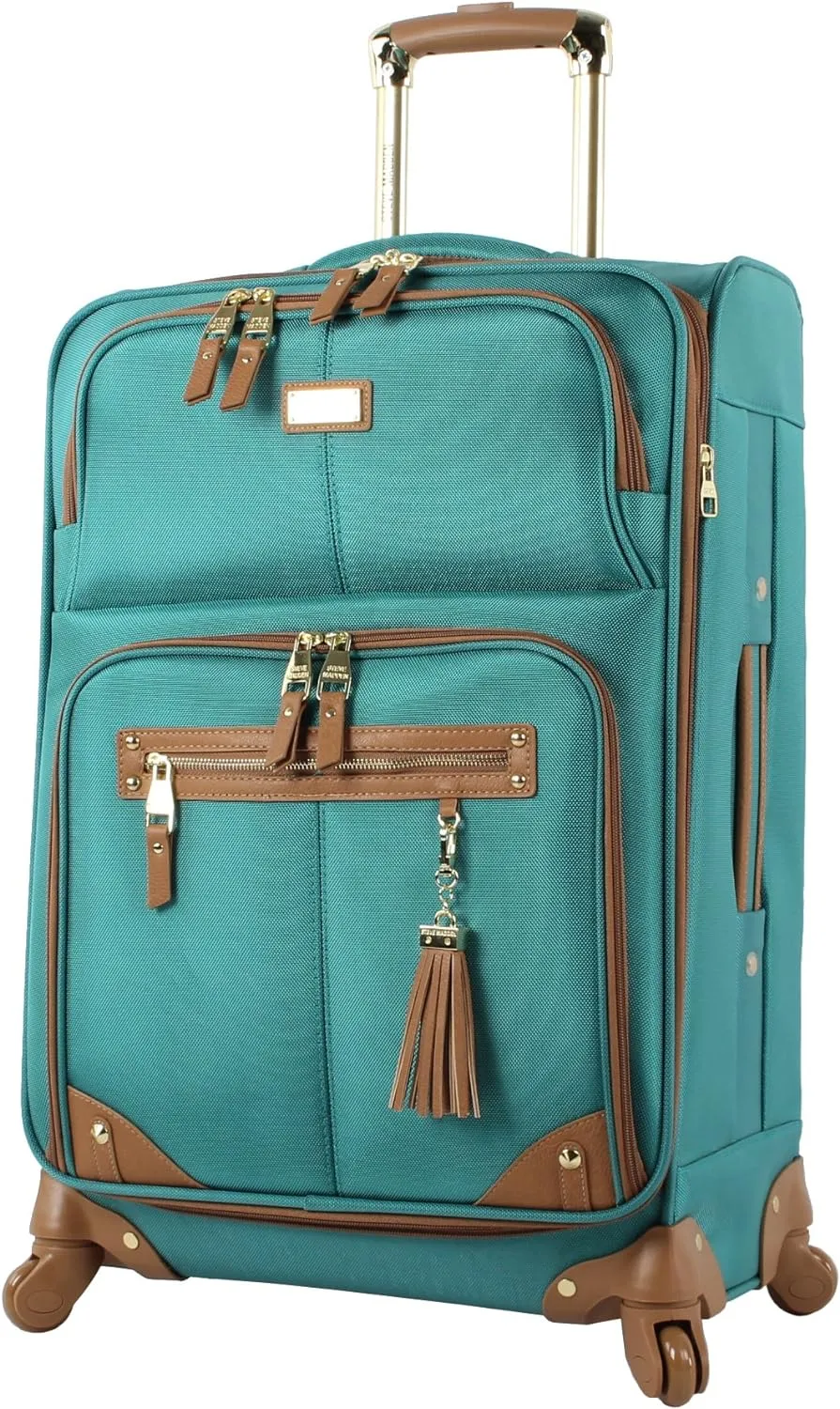 Steve Madden Unisex-Adult (Luggage only) Spinner, Harlo Teal Blue, One Size