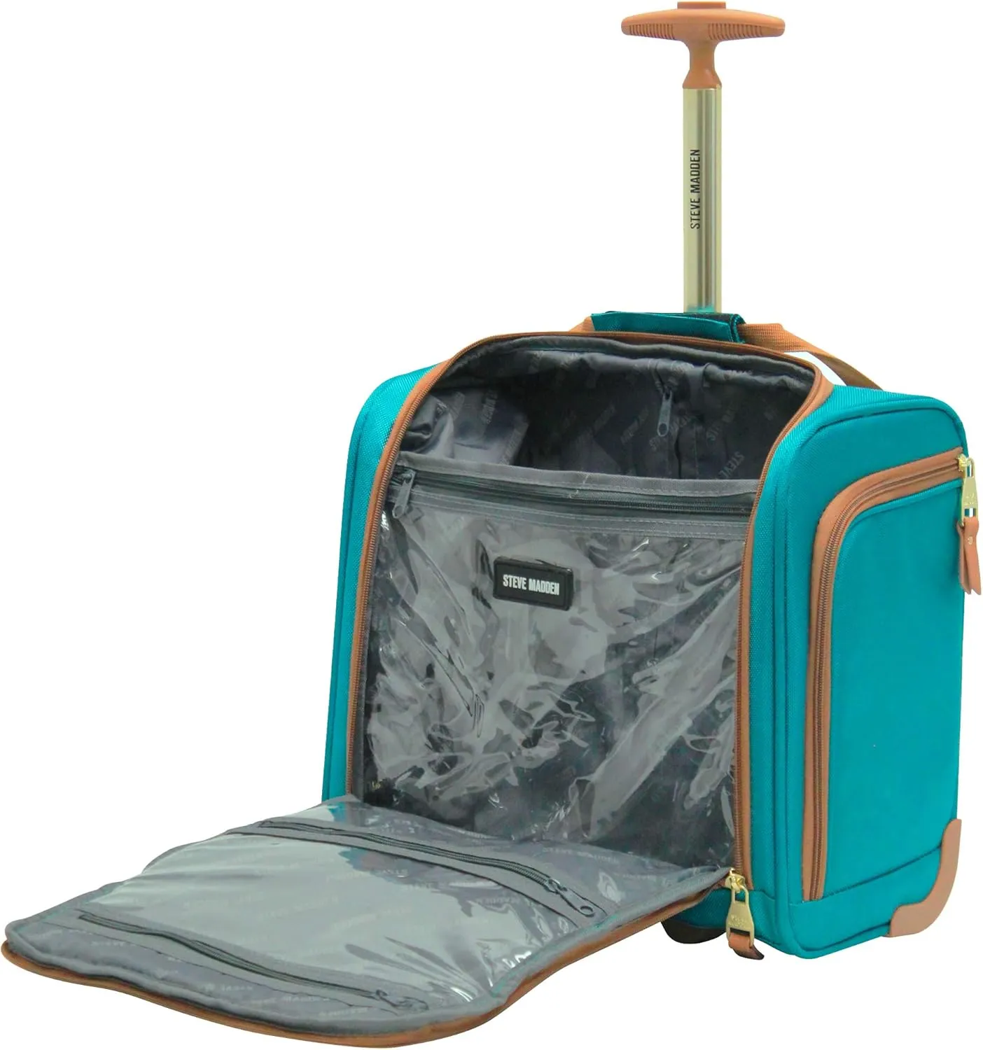 Steve Madden Unisex-Adult (Luggage only) Spinner, Harlo Teal Blue, One Size