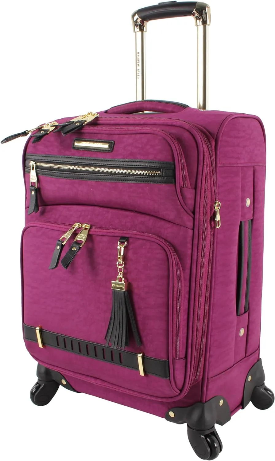 Steve Madden Unisex-Adult (Luggage only) Spinner, Peek-a-Boo Purple, One Size
