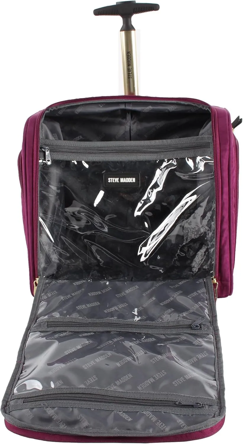 Steve Madden Unisex-Adult (Luggage only) Spinner, Peek-a-Boo Purple, One Size