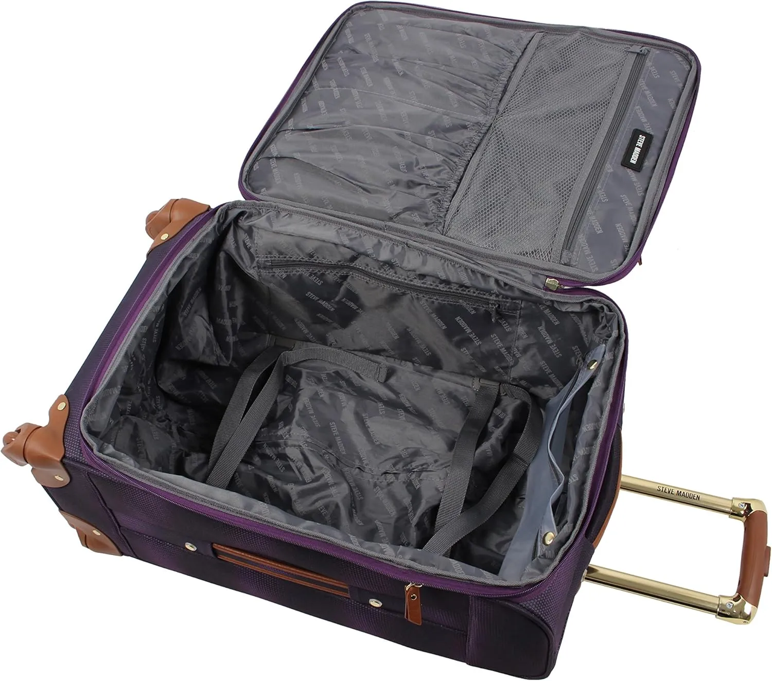 Steve Madden Unisex-Adult (Luggage only) Spinner, Shadow Purple, One Size