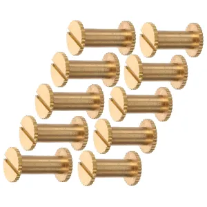 STOBAZA 10pcs Leather Kit Studs for Clothing Clothing Accessories Binding Screws Rivet Screws Rivets for Fabric Leather Craft Supplies Metal Studs Purse Making Supplies Metal