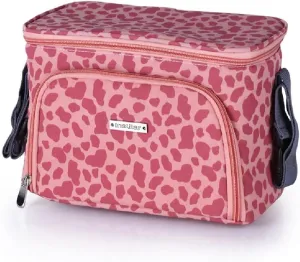 Stroller organizer with insulated aluminum foil, universal large-capacity stroller bag, stroller accessories, multifunctional baby products organizer with adjustable shoulder strap
