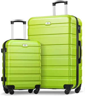 Suitour Luggage Sets 2 piece,Hardside Lightweight Suitcases, 20/28 inch Luggage with Spinner Wheels TSA Lock