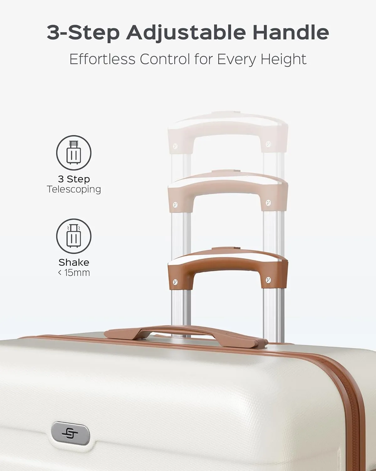 Suitour Luggage sets 4 piece,Suitcase with Spinner Wheels TSA Lock, 20/28 inch Suitcase Sets for FamilyTravel