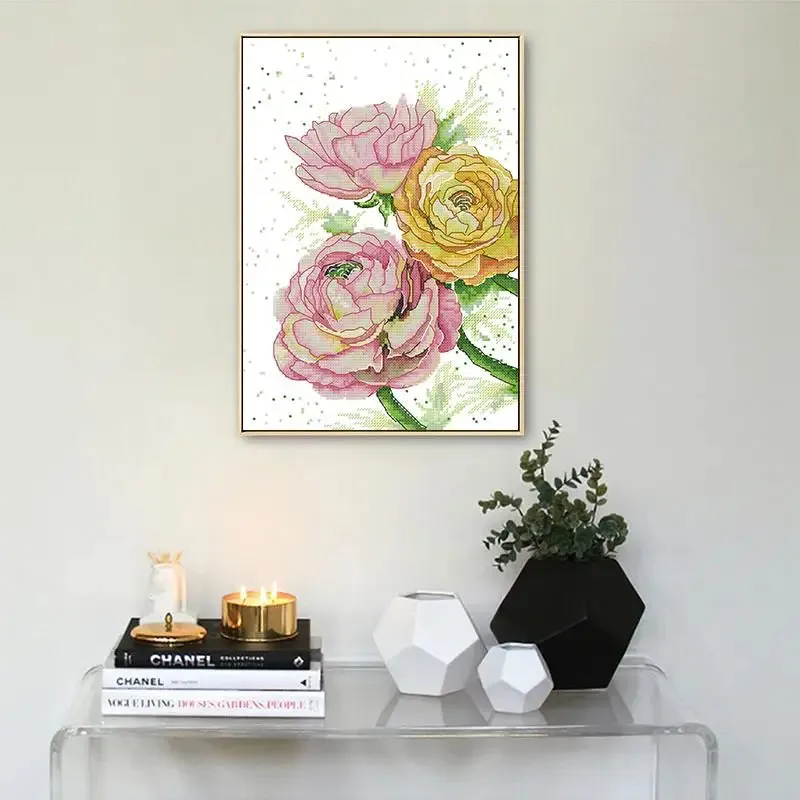 Summer Eustoma 14ct Floral Cross Stitch Kits