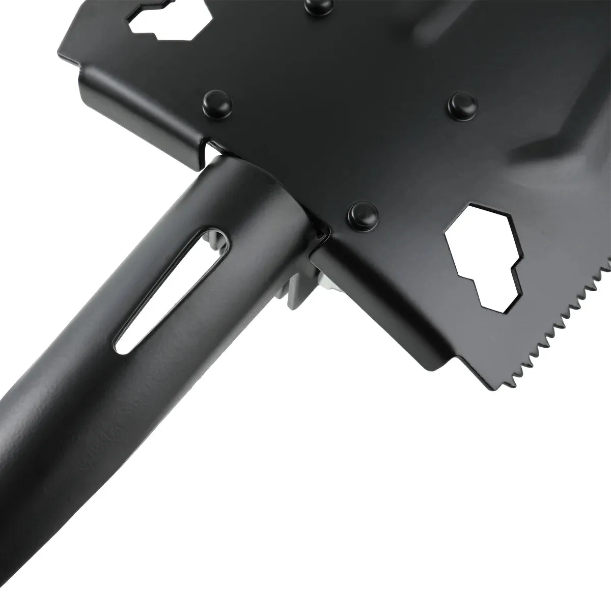 Survival Kit with Folding Shovel | 15.35" High-Carbon Steel Multi-Tool | Professional Emergency Gear with Hard Case