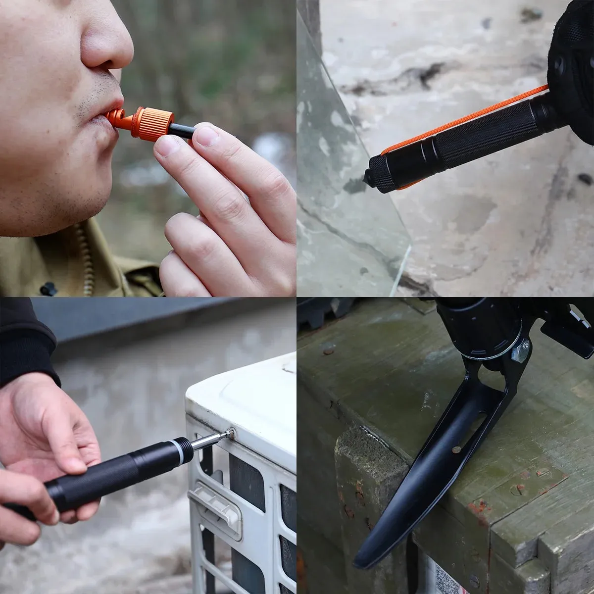 Survival Kit with Folding Shovel | 15.35" High-Carbon Steel Multi-Tool | Professional Emergency Gear with Hard Case
