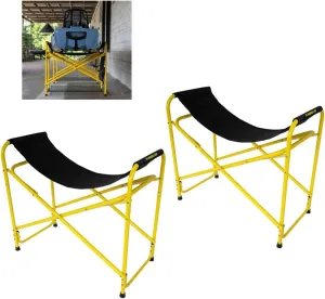 Suspenz Yellowfin Kayak and Canoe Rigging Stations, Fishing Kayak Work Stands, Indoor & Outdoor Use, Canvas Slings, 350 lbs Load Capacity (55-0140)
