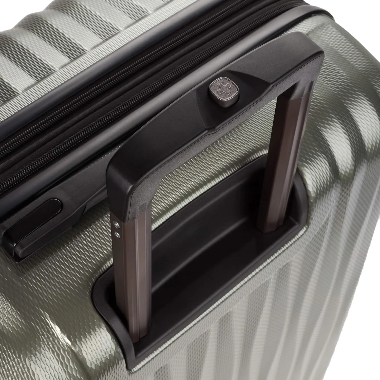 SwissGear 7272 Energie Expandable Hardside Luggage with Spinner Wheels and TSA Lock, Gunmetal, Checked-Large 27-Inch