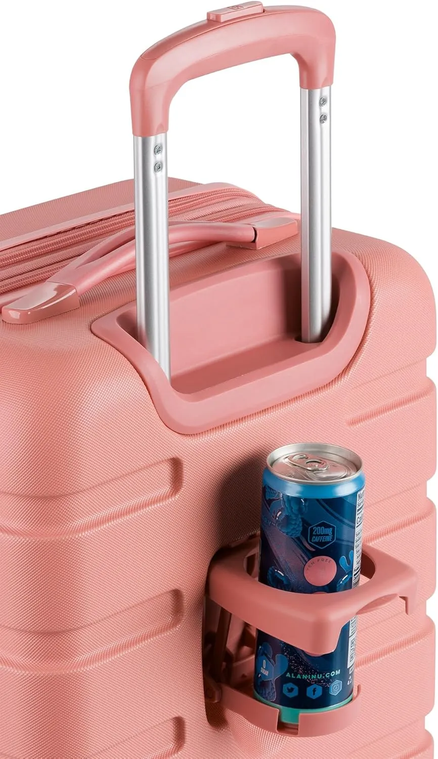 SwissGear 7366 Hardside Expandable Luggage with Spinner Wheels, Coral Almond, 3-Piece Set (19/23/27)