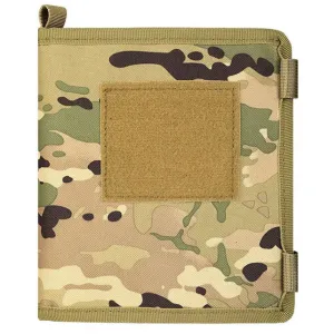 Tactical Notebook Map Case Holder Waterproof Molle Pouch With Removable Map Insert Multicam