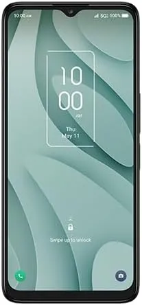 TCL 40 XE 5G (Spectrum Unlocked) - 6.56" HD  Display, 5G Connectivity, 5000mAh Battery, 4GB RAM   64GB Storage, Android Smartphone