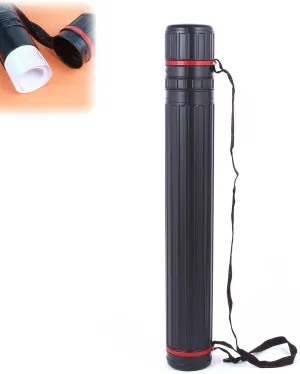 Telescoping Poster Tube Extendable 25" to 43" - Water-proof & Lightproof Storage Tube for Artwork Documents Blueprints Maps - Protective Storage Cases for Architects (DФ4.1*L25.6"*42.5")