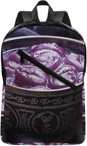 Thai Food Pictures Travel Backpack for Women Men 2 Compartment Laptop Backpacks Laptop Bag Casual Daypack
