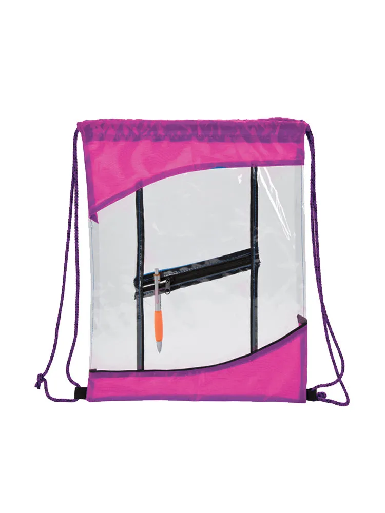 THE CLARITY CLEAR DRAWSTRING PACK