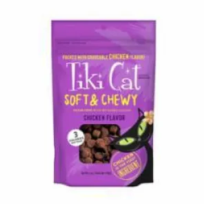 Tiki Pet Cat Soft & Chewy Chicken Treats 6oz