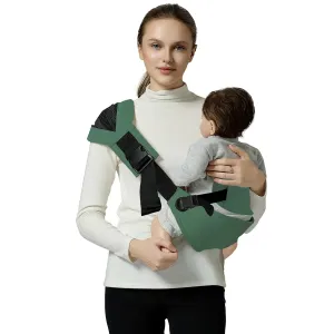 Toddler Sling Carrier, Toddler Carrier Sling Easy to Use, Baby Sling Hip Carriers with Backrest, Green
