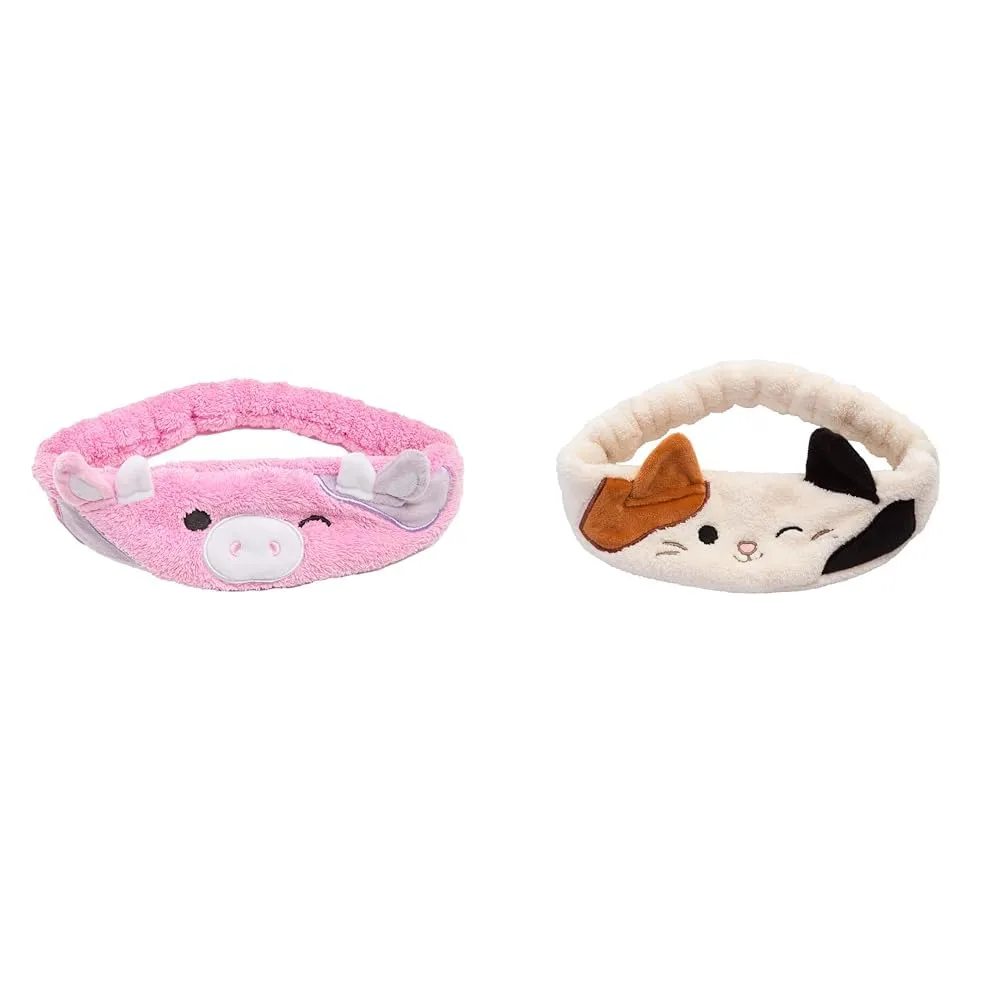 TONYMOLY x Squishmallows Cam the Cat   Patty Plush Headband for Skincare and Makeup, Soft & Cozy Hair Accessory for Washing Face, Makeup Application, and Relaxation, Cute, Fun, and Gentle on Hair