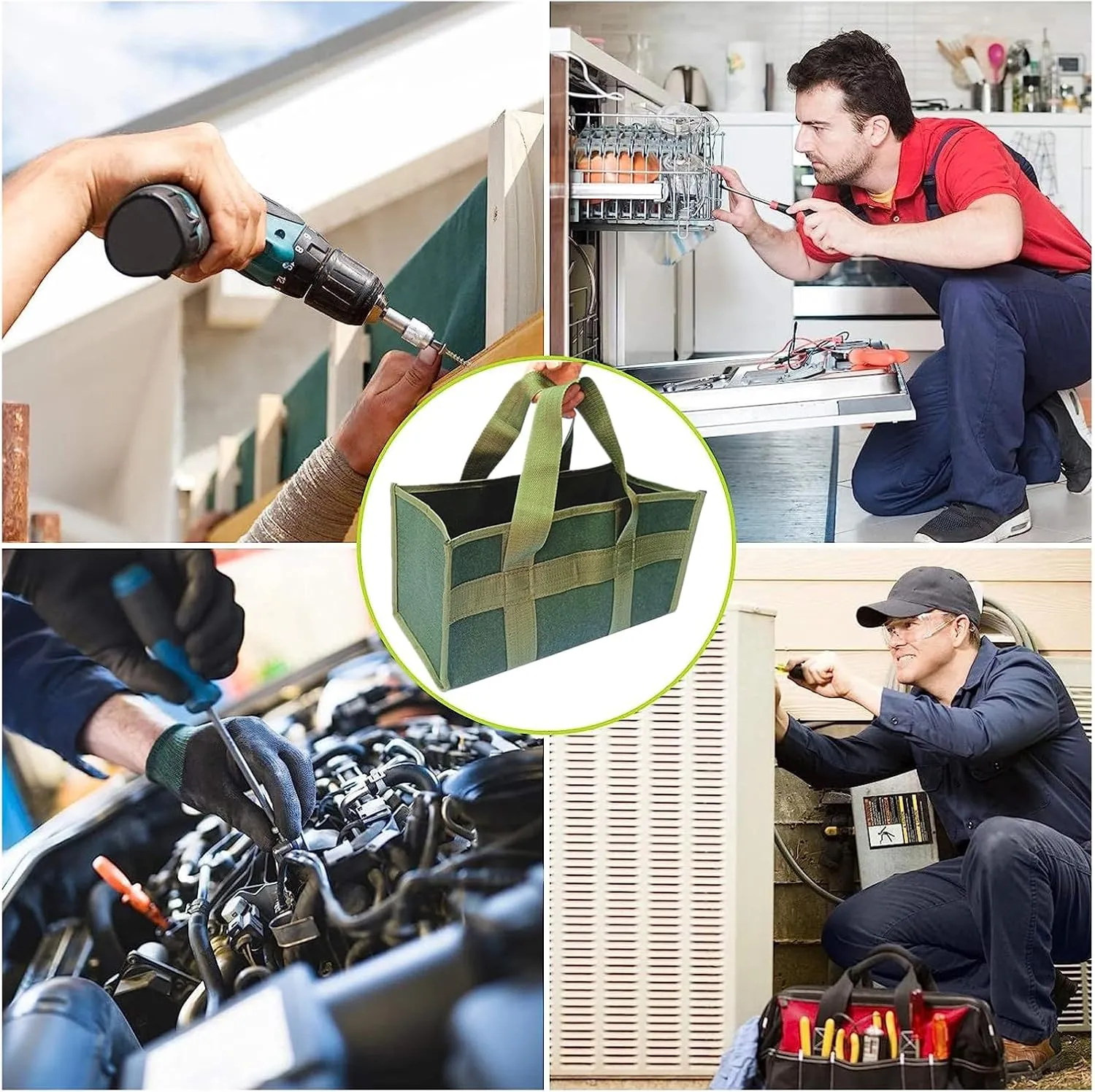 Tool Bag Organizers Handbag Large Capacity Storage Bags For Men Carry Bags For Wrenches Pliers Multifunction Tool Bag