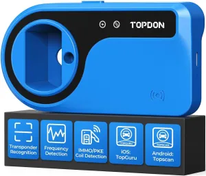 TOPDON T-Darts Transponder Tester, Remote Key Frequency Tester, Transponder Recognition & Generation, Frequency Detection, Write Keys Via Dumps, Key Signal Tester