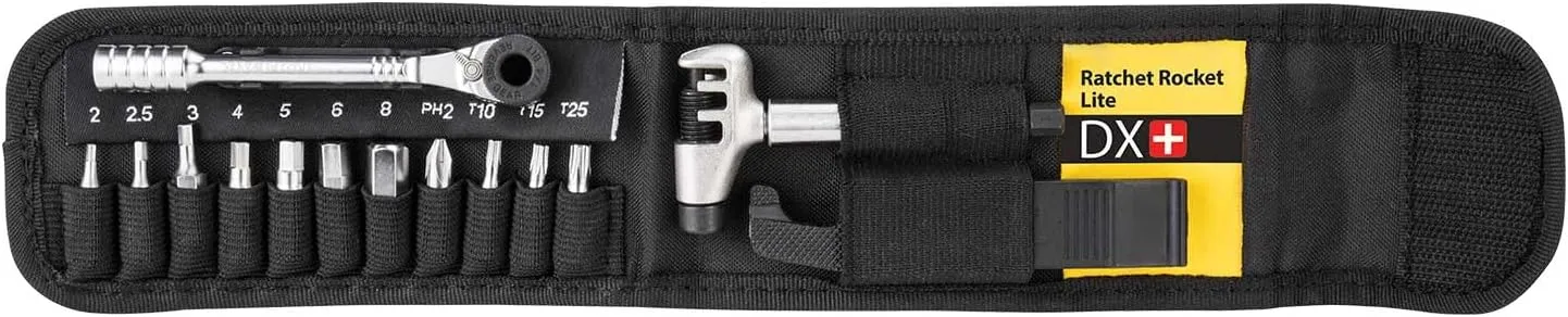 Topeak Ratchet Rocket, Lite DX  or Essential, Lightweight Ratchet Tool Set with Bits and Carry Bag
