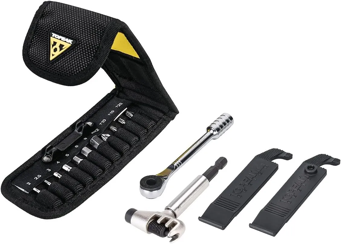 Topeak Ratchet Rocket, Lite DX  or Essential, Lightweight Ratchet Tool Set with Bits and Carry Bag
